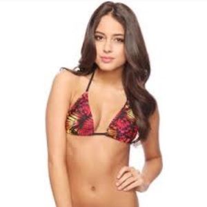 Butterfly print bikini top